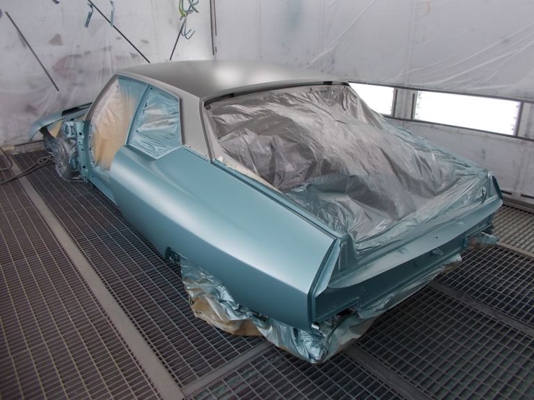 La Citroen SM in lavorazione