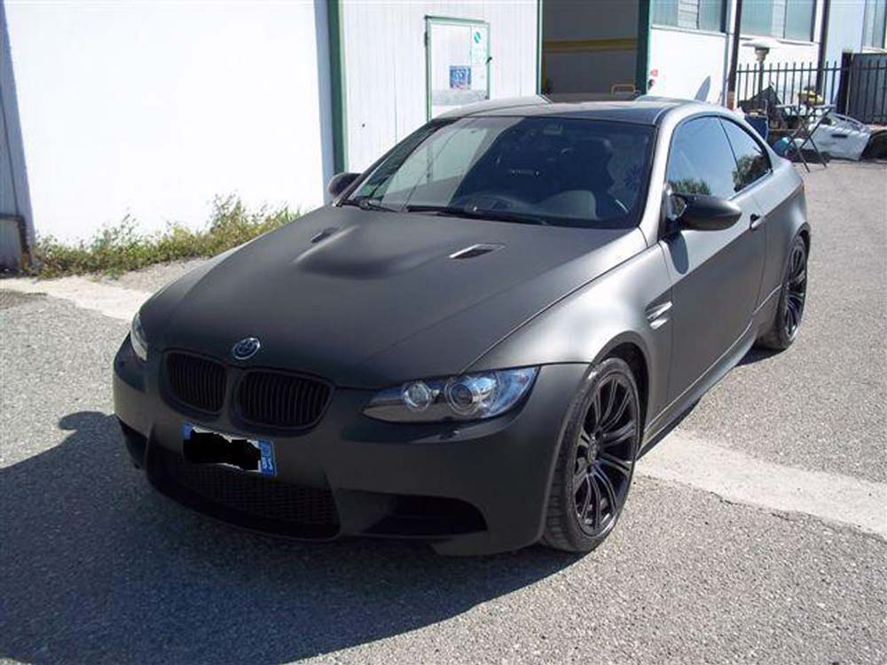BMW con pellicola wrapping applicata